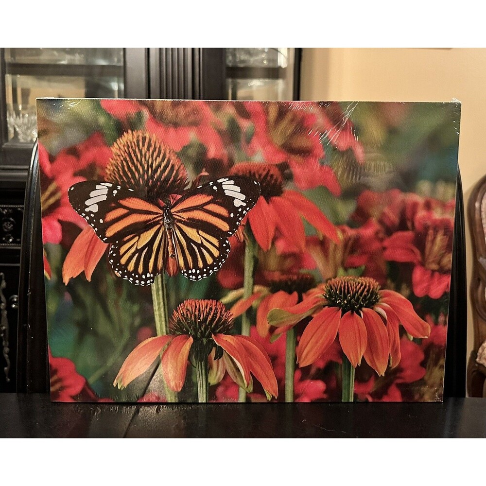 Monarch Butterfly Canvas That Lights Up